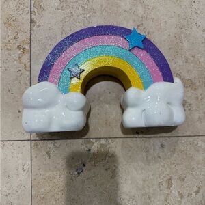 Colorful Glitter Rainbow piggy bank